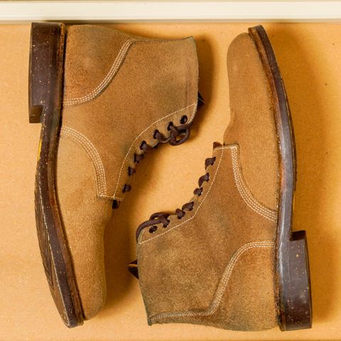 View photo of Oak Street Bootmakers Field Boot in Horween Marine Field Roughout