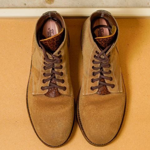 View photo of Oak Street Bootmakers Field Boot in Horween Marine Field Roughout