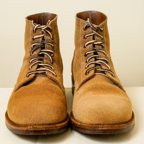 View photo of Oak Street Bootmakers Field Boot in Horween Marine Field Roughout