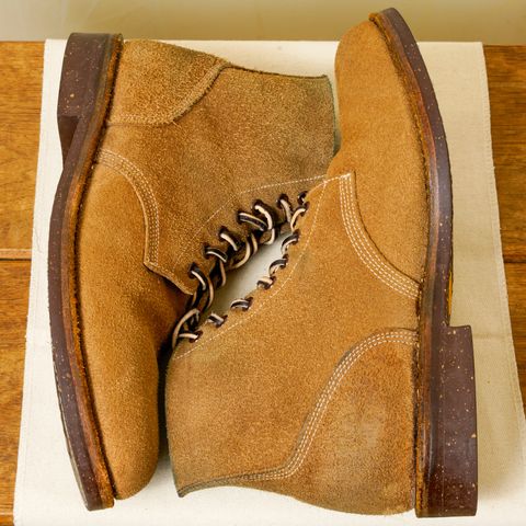 View photo of Oak Street Bootmakers Field Boot in Horween Marine Field Roughout