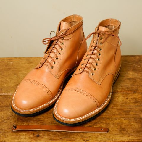 Search result thumbnail of Christian Daniel Larry Lace Up Boot in Wickett & Craig Russet Traditional Harness