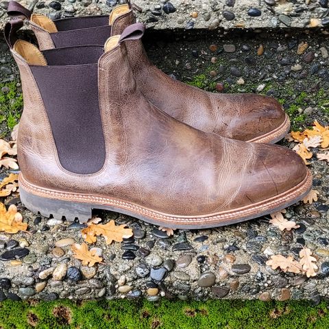 Meermin Chelsea Boot in C.F. Stead Gaucho Waxy Kudu