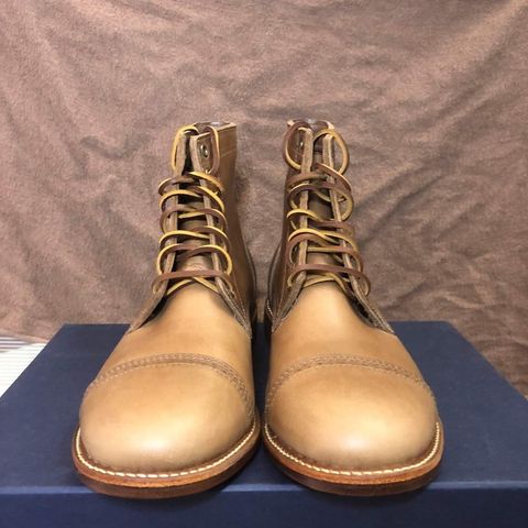 Oak Street Bootmakers Trench Boot in Horween Natural Chromexcel