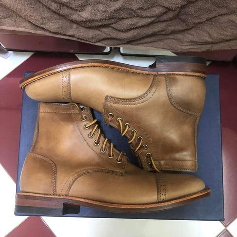 Oak Street Bootmakers Trench Boot in Horween Natural Chromexcel
