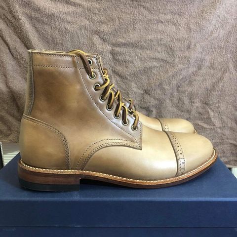Oak Street Bootmakers Trench Boot in Horween Natural Chromexcel