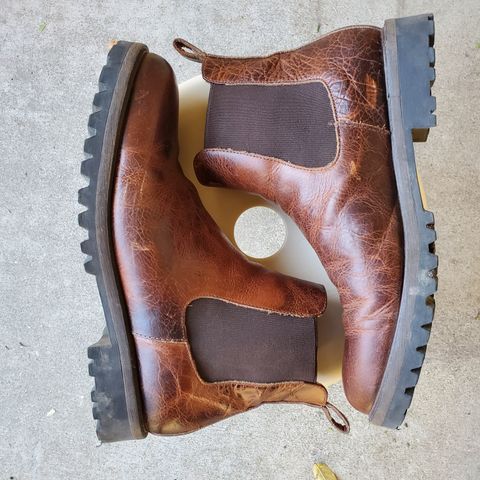 View photo of Portland Leather Chelsea Boot in Highland Brown