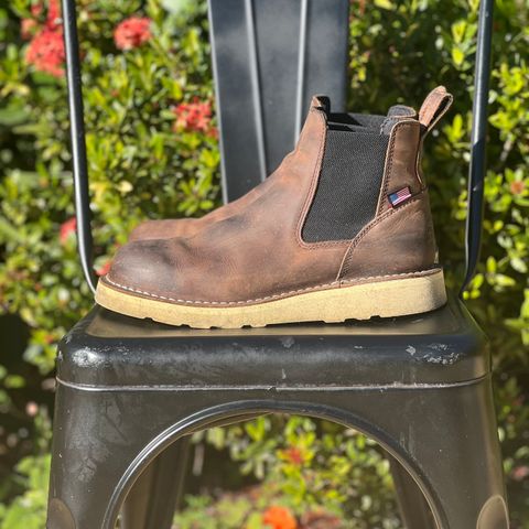 Danner Bull Run Chelsea in Brown Full Grain