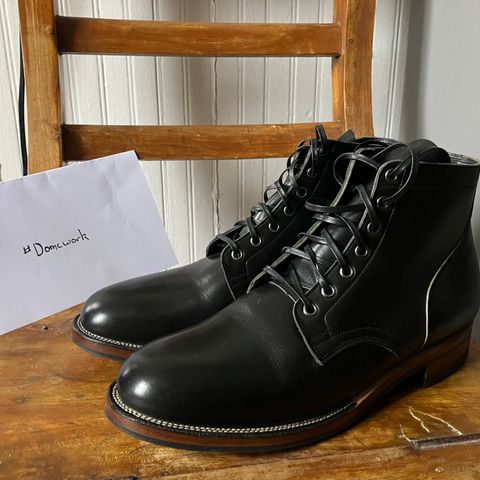 Viberg Service Boot in Horween Black Chromexcel