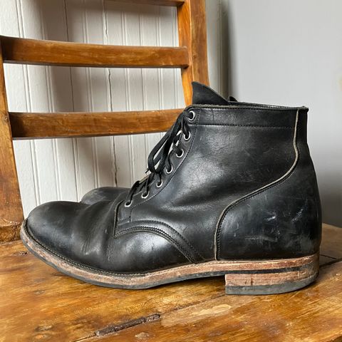 Viberg Service Boot in Horween Black Chromexcel