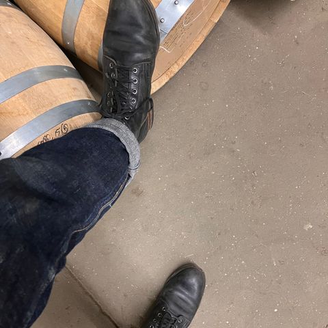 Viberg Service Boot in Horween Black Chromexcel