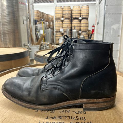 Viberg Service Boot in Horween Black Chromexcel