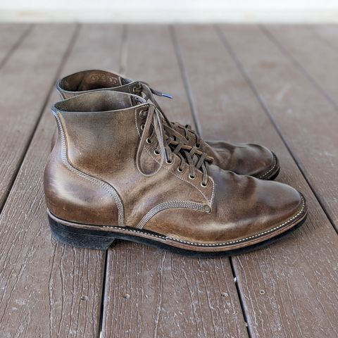 View photo of NF Bootmaker Milton Boot in Maryam Salvia Horsebutt