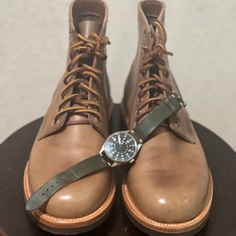 Oak Street Bootmakers Trench Boot in Horween Natural Chromexcel