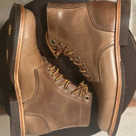 Oak Street Bootmakers Trench Boot in Horween Natural Chromexcel