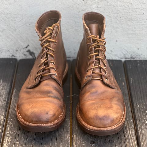 Oak Street Bootmakers Trench Boot in Horween Natural Chromexcel