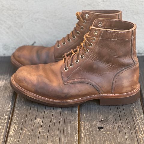 Oak Street Bootmakers Trench Boot in Horween Natural Chromexcel