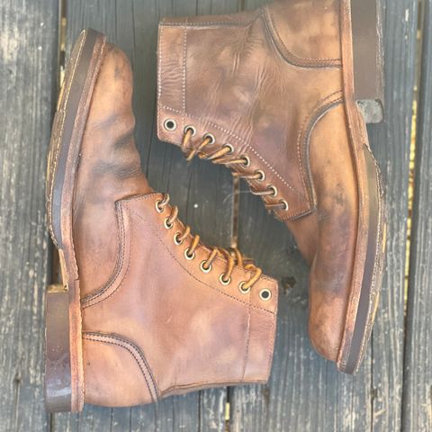 Oak Street Bootmakers Trench Boot in Horween Natural Chromexcel