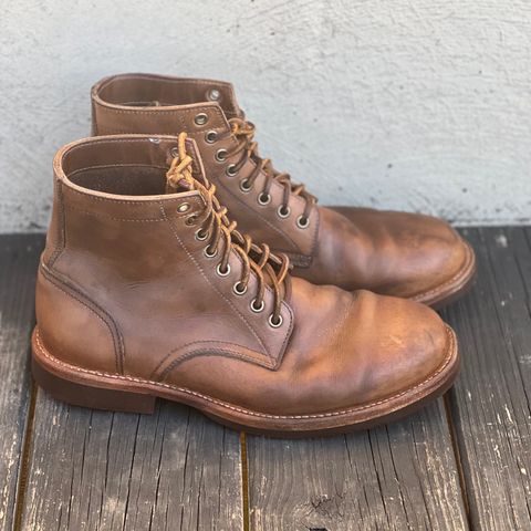 Oak Street Bootmakers Trench Boot in Horween Natural Chromexcel