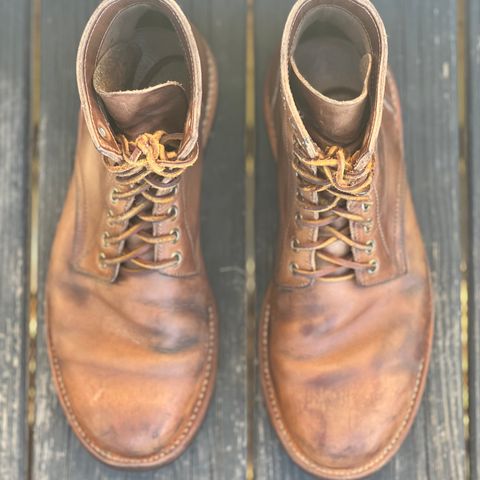 Oak Street Bootmakers Trench Boot in Horween Natural Chromexcel