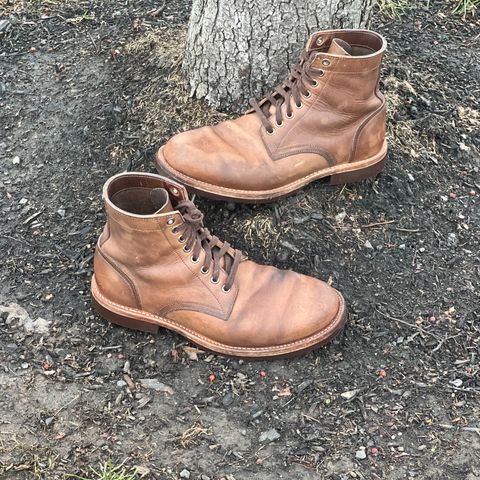 Oak Street Bootmakers Trench Boot in Horween Natural Chromexcel