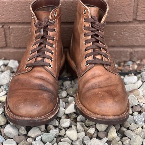 Oak Street Bootmakers Trench Boot in Horween Natural Chromexcel