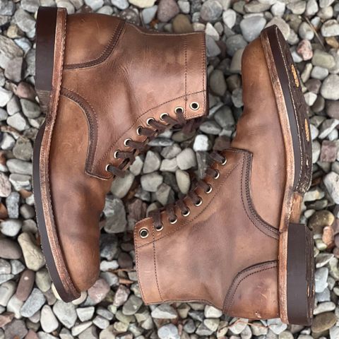 Oak Street Bootmakers Trench Boot in Horween Natural Chromexcel