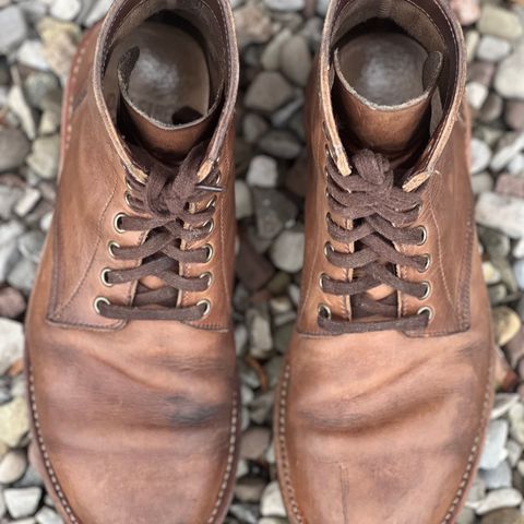 Oak Street Bootmakers Trench Boot in Horween Natural Chromexcel