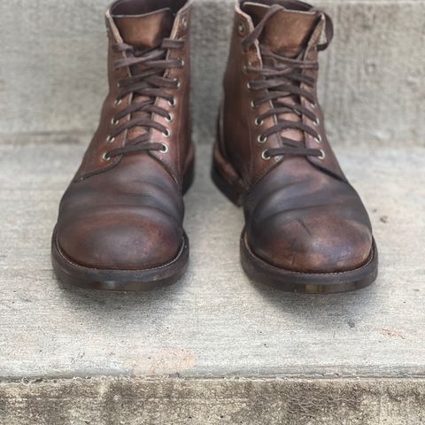 Oak Street Bootmakers Trench Boot in Horween Natural Chromexcel
