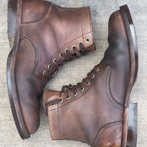 Oak Street Bootmakers Trench Boot in Horween Natural Chromexcel