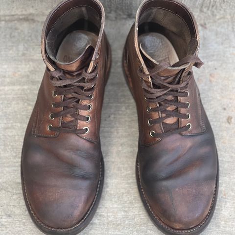 Oak Street Bootmakers Trench Boot in Horween Natural Chromexcel