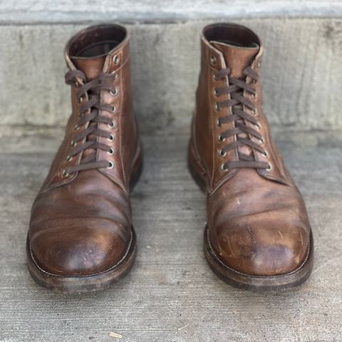 Oak Street Bootmakers Trench Boot in Horween Natural Chromexcel