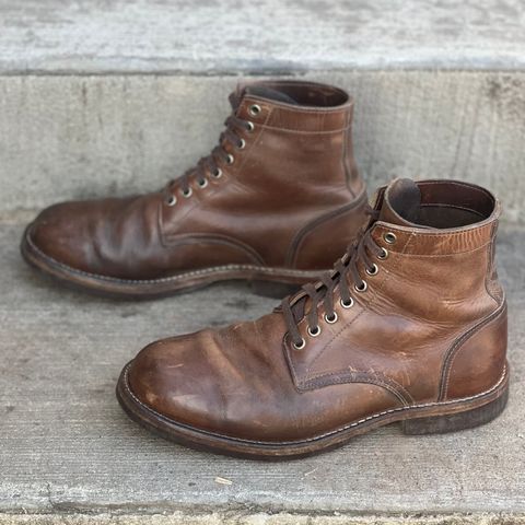 Oak Street Bootmakers Trench Boot in Horween Natural Chromexcel