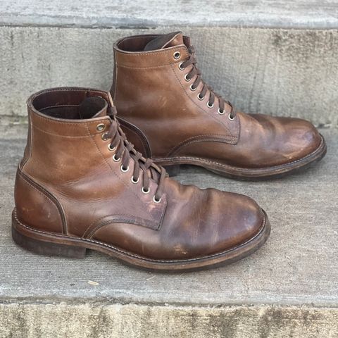 Oak Street Bootmakers Trench Boot in Horween Natural Chromexcel