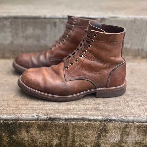Oak Street Bootmakers Trench Boot in Horween Natural Chromexcel