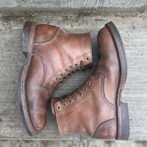 Oak Street Bootmakers Trench Boot in Horween Natural Chromexcel