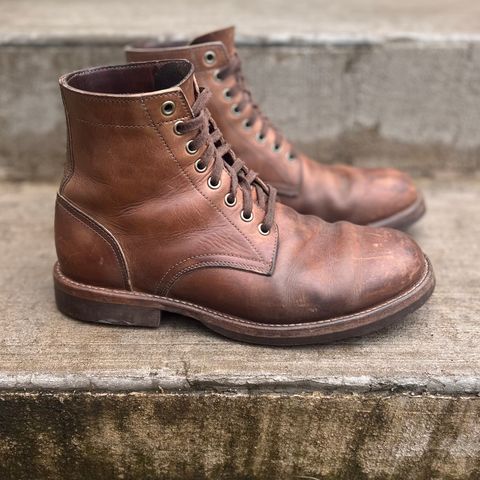 Oak Street Bootmakers Trench Boot in Horween Natural Chromexcel