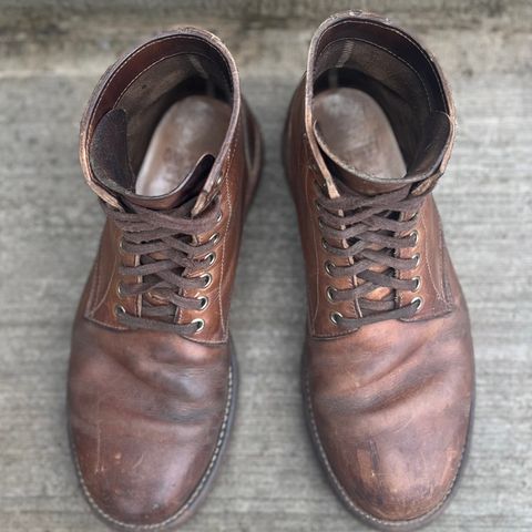 Oak Street Bootmakers Trench Boot in Horween Natural Chromexcel