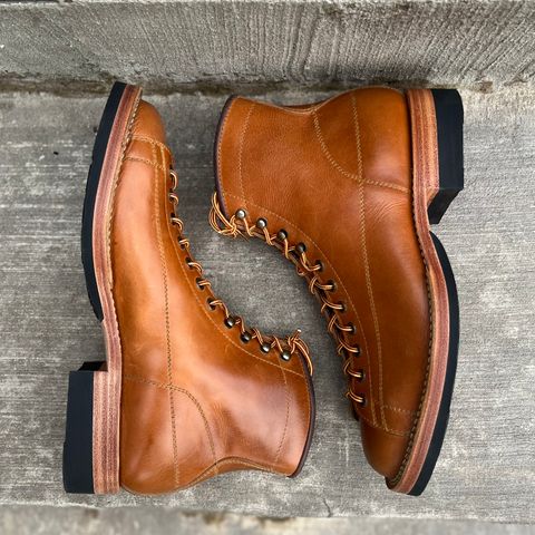 Hidalgo Boots Monkey Boot in Indonesian Java Brown Pull Up