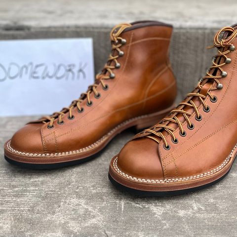 Hidalgo Boots Monkey Boot in Indonesian Java Brown Pull Up