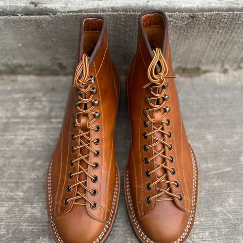 Hidalgo Boots Monkey Boot in Indonesian Java Brown Pull Up