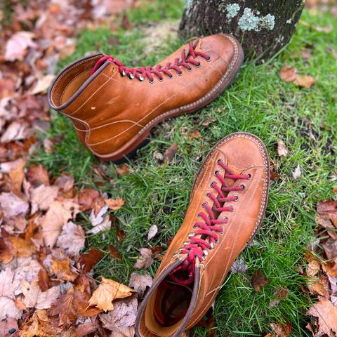 Hidalgo Boots Monkey Boot in Indonesian Java Brown Pull Up