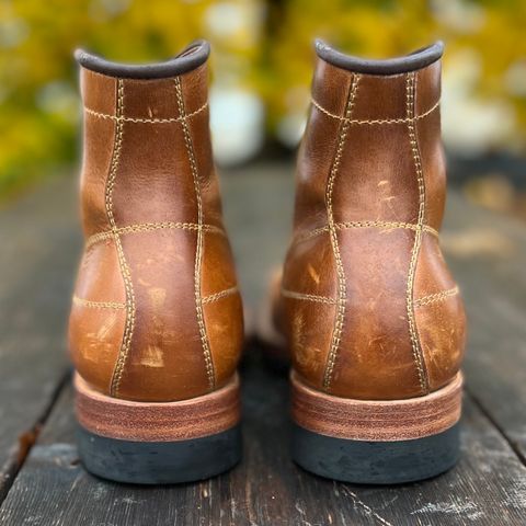 Hidalgo Boots Monkey Boot in Indonesian Java Brown Pull Up