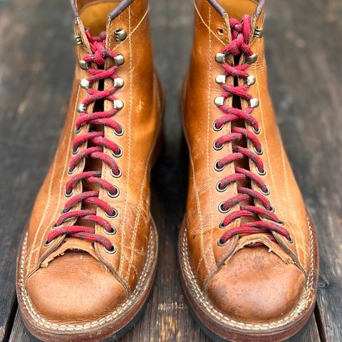 Hidalgo Boots Monkey Boot in Indonesian Java Brown Pull Up