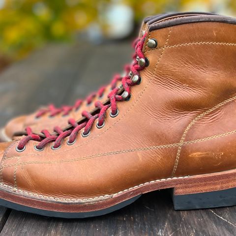 Hidalgo Boots Monkey Boot in Indonesian Java Brown Pull Up
