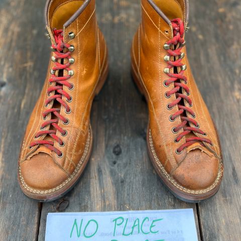 Hidalgo Boots Monkey Boot in Indonesian Java Brown Pull Up