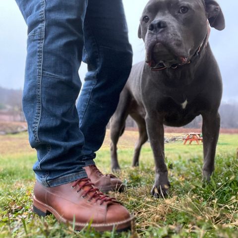 Hidalgo Boots Monkey Boot in Indonesian Java Brown Pull Up