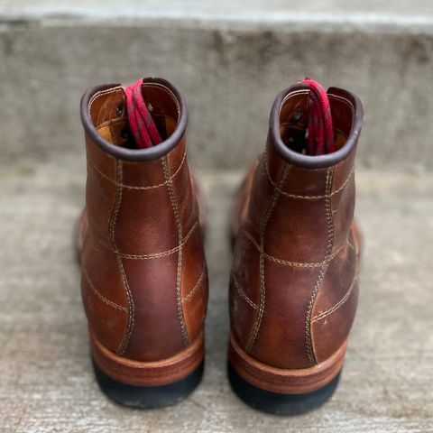 Hidalgo Boots Monkey Boot in Indonesian Java Brown Pull Up