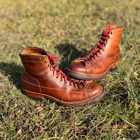 Hidalgo Boots Monkey Boot in Indonesian Java Brown Pull Up