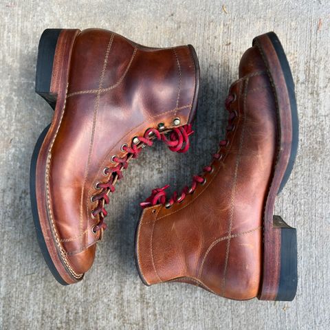 Hidalgo Boots Monkey Boot in Indonesian Java Brown Pull Up