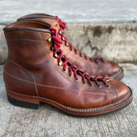 Hidalgo Boots Monkey Boot in Indonesian Java Brown Pull Up